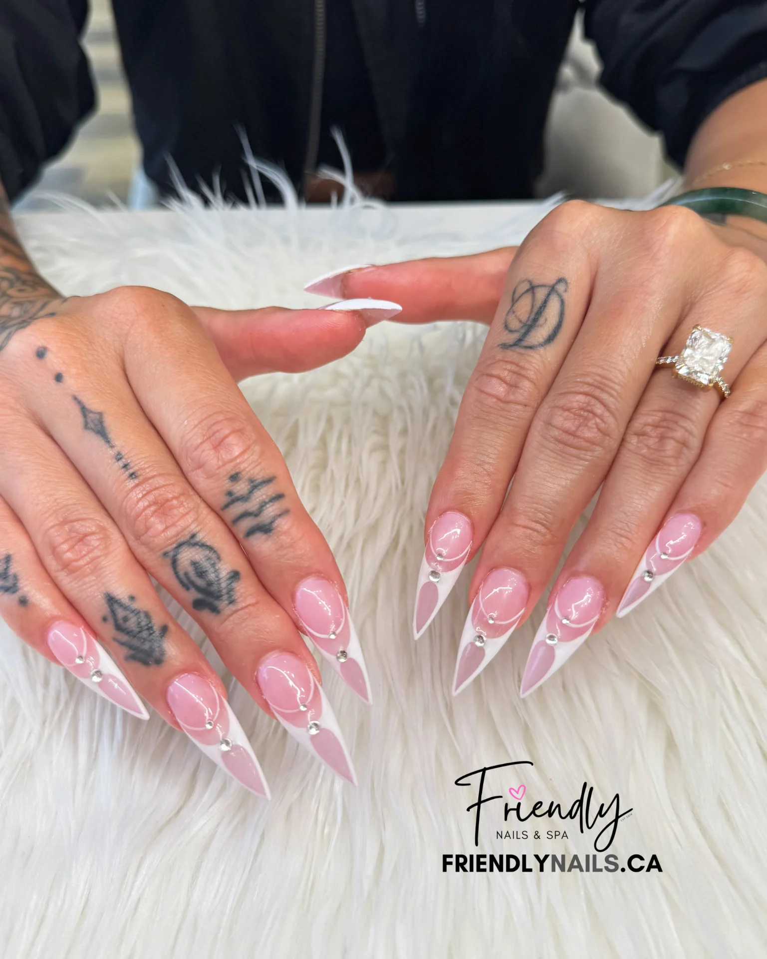 Spring nail design by Friendly Nails