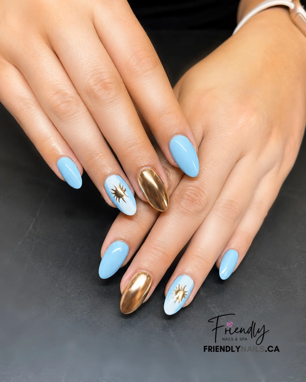 Summer nail design by Friendly Nails