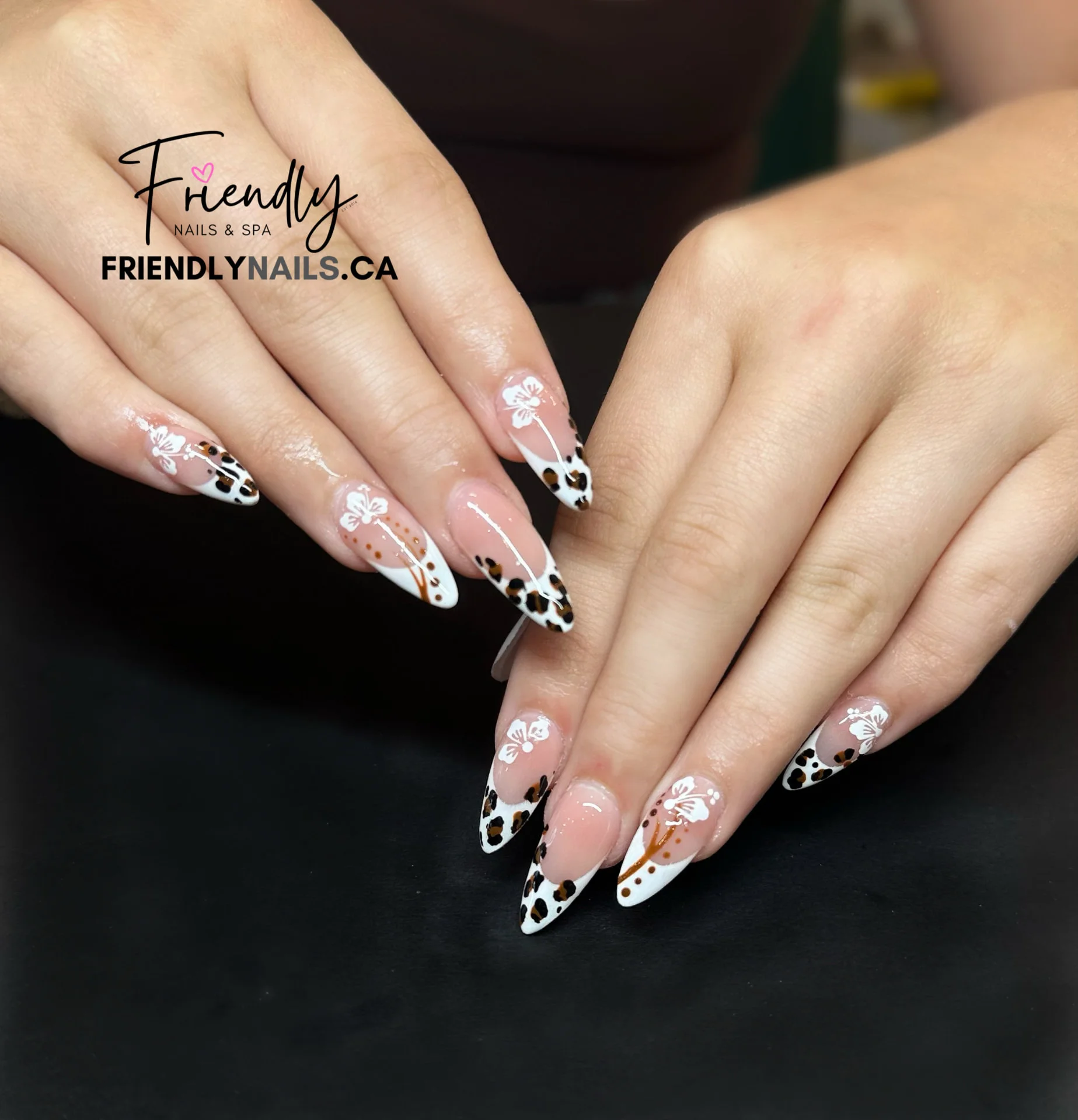 Spring nail design by Friendly Nails